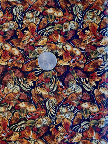 Tela de algodón de colección Pequeñas mariposas monarca tesoros atemporales 10 yardas - Imagen 1 de 1