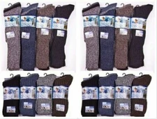 Mens Thick Chunky Wool Long Warm Ski Work Hiking Boot cycling Socks Lot