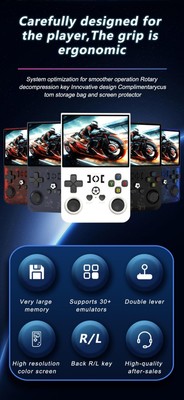 Open Source R36 PRO Retro Handheld Videospielkonsole Linux System 3,5 Zoll IPS