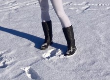 OLANG Canadian made 100 % waterproof leather & faux shearling winter boots – UK5