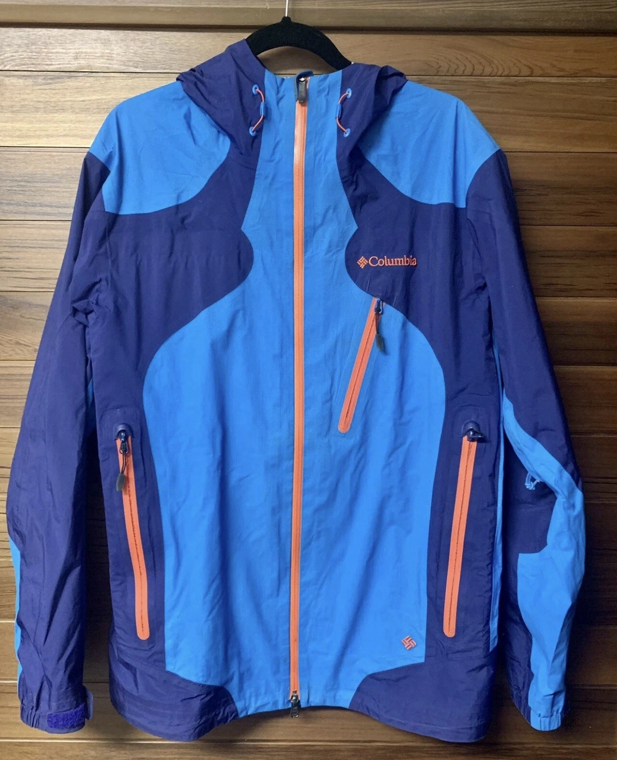 Columbia Aristocrat The Compounder Shell Jacket Wind Breaker - Men Size L Blue