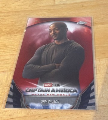 2025 Topps Chrome Marvel Studios Captain America Brave New World Sam Wilson 3/5