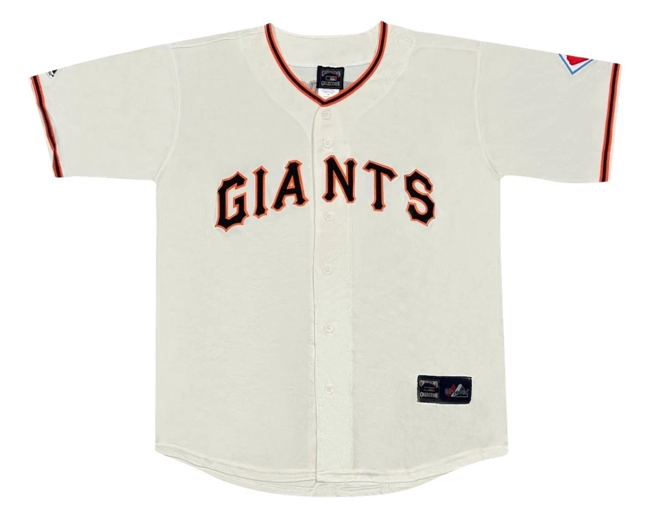 Camiseta deportiva Willie Mays 1951 San Francisco Giants 75th Cooperstown marfil para hombre grande” Foto 2 de 4