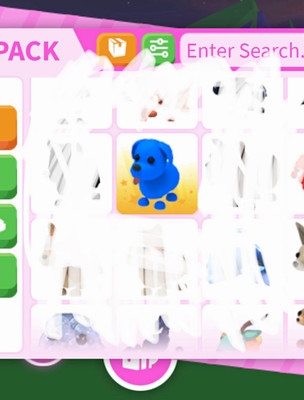 Adopt Me! EXTREMELY RARE Blue Dog Newborn Fly Ride Virtual Game Item