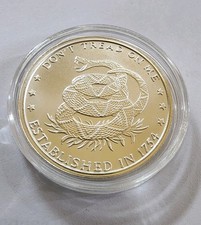 1oz Silver “don’t Tread On Me” Bullion Coin