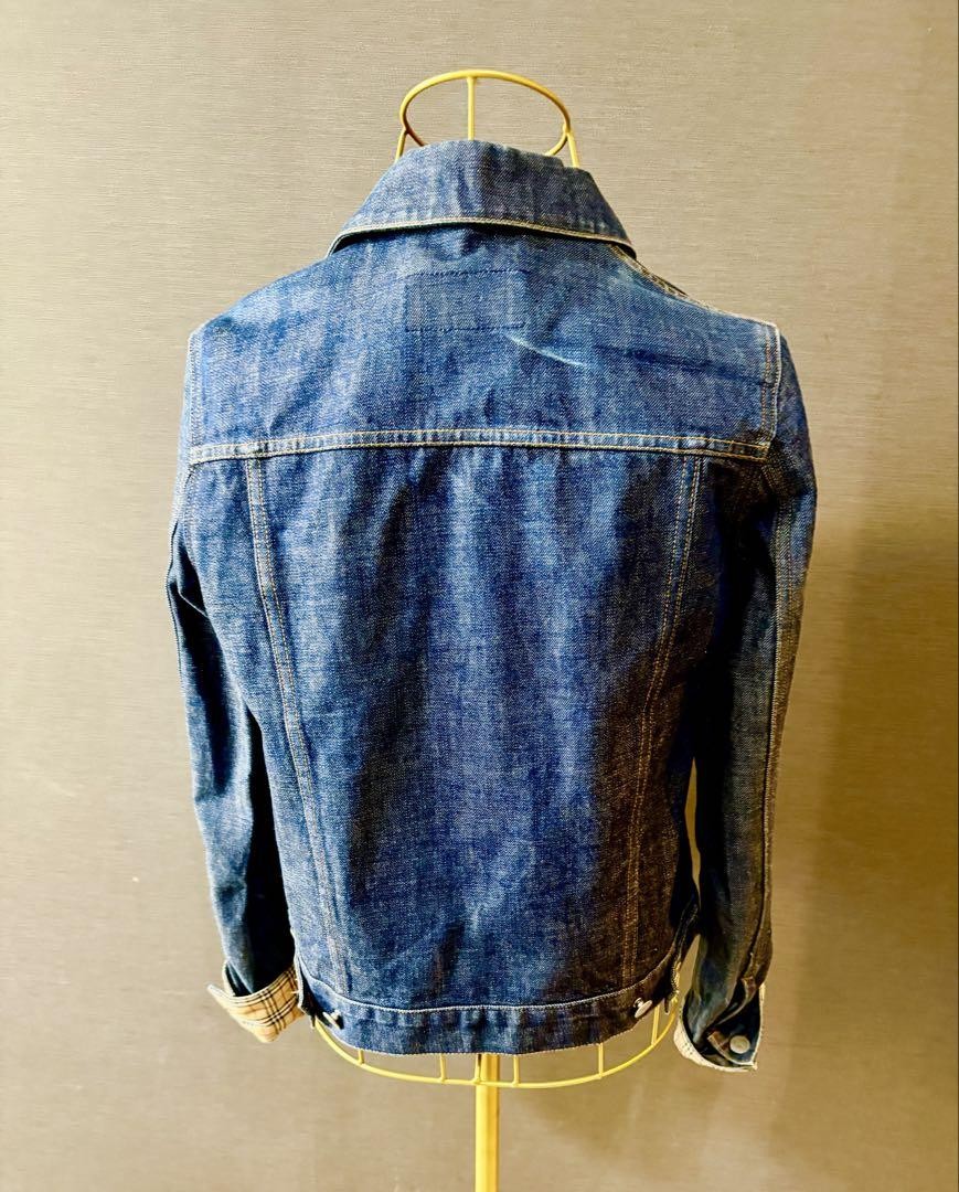 Women JP-size M Denim Jacket Burberry Blue Label G Jersey