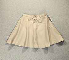 Wonder Nation Skater Scooter Skirt Girl Size 16 Beige School Uniform Pull On NWT