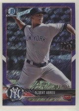 2018 Bowman Chrome Prospects Purple Shimmer Refractor 44/655 Albert Abreu a6i