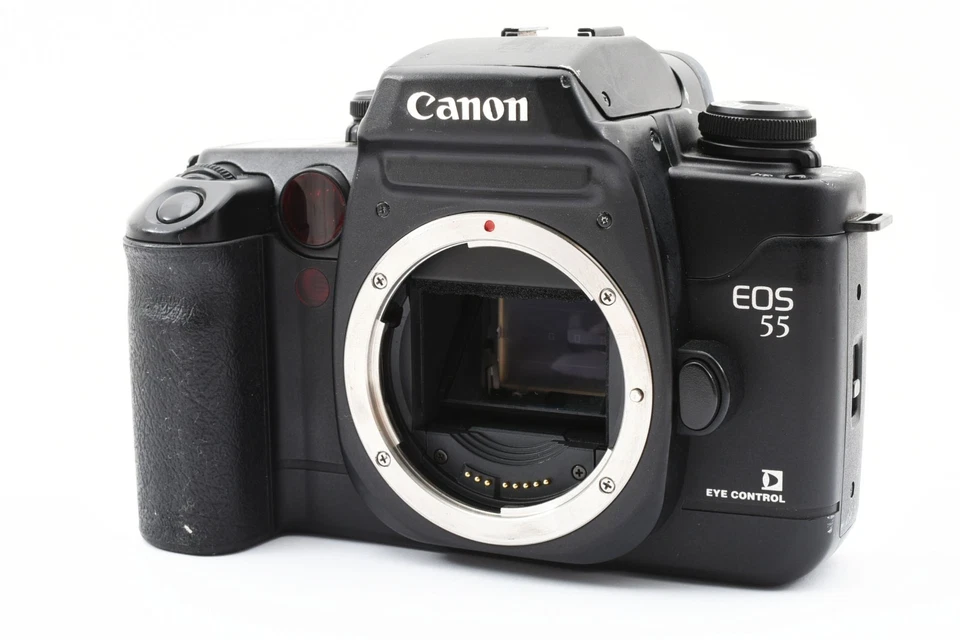 Canon EOS 55 35mm Film Camera Body Black w/Strap &Manual &Box From Jaopan F/S - Image 2 of 4