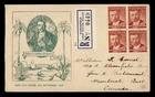 DR WHO 1948 AUSTRALIA FDC FERDINAND VON MUELLER BLOCK HBERFIELD R75726