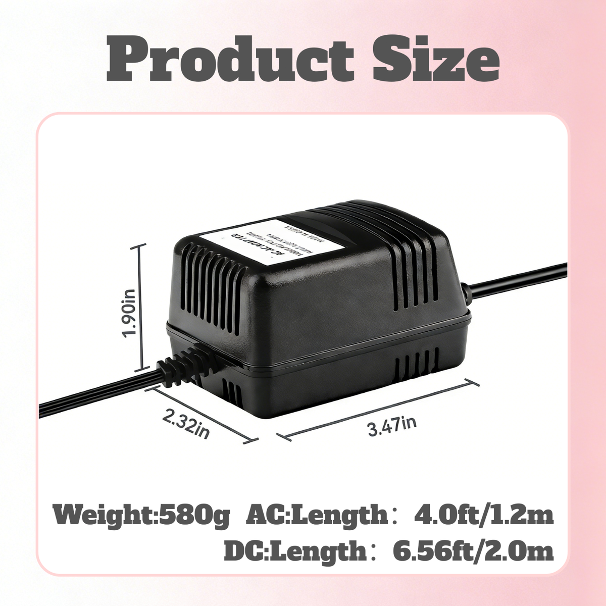 Adapter for Behringer PSV3UL MX602A MXVL3, 18V Power Supply Mini 3