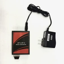 Antaira FCU-2802SC-S10 – Gigabit Fiber to Ethernet Media Converter w/ PSU – Used