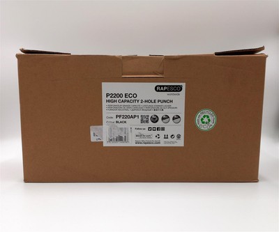 Rapesco PF220AP1 P2200 2-fach-Kraftlocher Schwarz/Violett ohne Lochpfeife und St