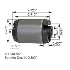 Cabin Mount Bushing Volvo 500.194  M203054 TF10162