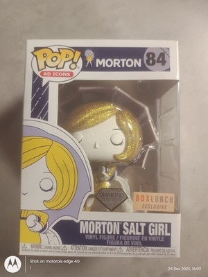 Funko Pop Ad Icons Morton Salt Girl #84 Diamond Box Lunch Exc Vinyl Figur 