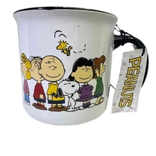 Peanuts stoneware mug Charlie Brown and the gang, and Snoopy. 2024 NWT