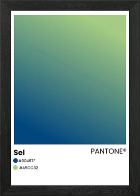 Pantone Farbverlauf gerahmtes Wandbild Poster Leinwanddruck Bild