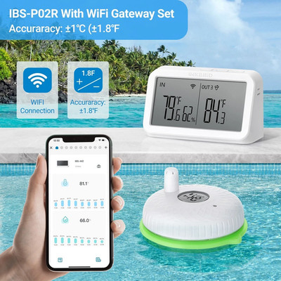 INKBIRD Wlan Kabelloses Schwimmbad Pool thermometer Gateway App Steuerung Teich