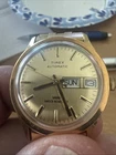 Vintage Timex Viscount Automatic Men’s Watch Day Date stainless Stretch Band
