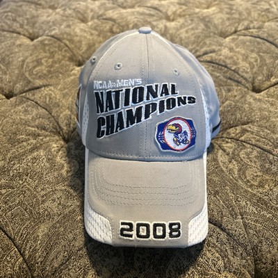 KU Kansas Jayhawks 2008 NCAA National Champions Hat Cap Adjust Nike Official