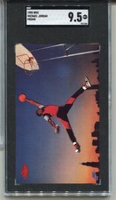 1985 Nike Promo Michael Jordan Rookie Card SGC 9.5 MINT+ Graded. rookie card picture