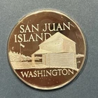 San Juan Island WA 1972 Sterling Silver Round 25 Gram Medal - Sealed + Info Card