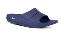 OOFOS Ooahh Slide Sandal Navy M4/W6