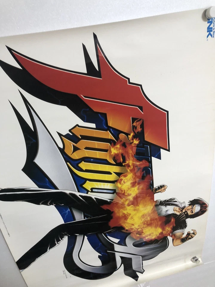 Póster promocional The King of Fighters 95 / Kyo: 1995 SNK PS1 KOF B2 tamaño (rollo: EX Foto 2 de 4