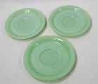 Anchor Hocking - Fire King - Jadeite - Restaurant Ware - Saucers - Set of 3