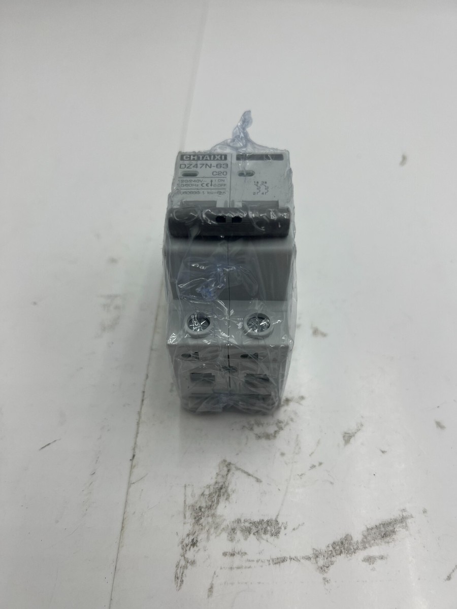 Chtaixi Circuit Breaker DZ47N-63 C20 2 Pole 120/240V 50/60Hz | eBay