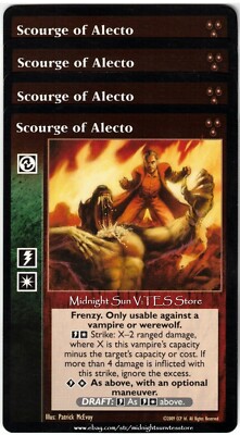 Scourge of Alecto x4 Heirs to the Blood V:TES VTES Vampire CCG