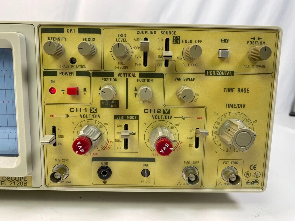 BK PRECISION 20MHZ OSCILLOSCOPE 2120B NO PROBES - Image 4 of 4