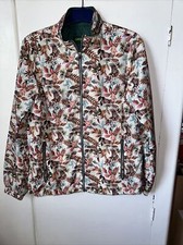 Green Joy Women’s Waterproof/showerproof Jacket Woodland Pattern Size S/m