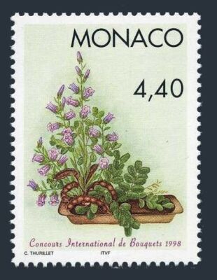 Monaco 2061, lightly hinged. Michel 2394. Flower Show 1997