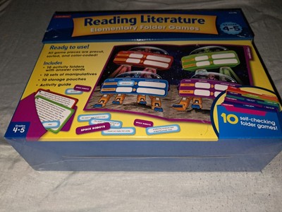 Lakeshore Reading Literature Elementary Folder Games Grades 4-5, AA792 NEW