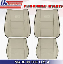 2017 2018 Fits Jeep Grand Cherokee Overland 2 Top 2 Bottom Leather Covers Tan
