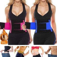 Neoprene Sauna Sweat Waist Trainer Corset Sports Gridle Belt Women Weight Loss