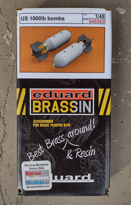 eduard Brassin US 1000 LB Bombs - Scale 1/48 Model# 648565