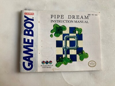Pipe  Dream |  Game Boy  |  Manual