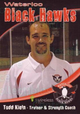 2005-06 Waterloo Blackhawks #30 Todd Klein