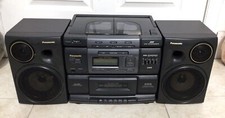Vintage Panasonic Boombox RX-DS750 AM/FM 3 Disc CD Player Cassette Player