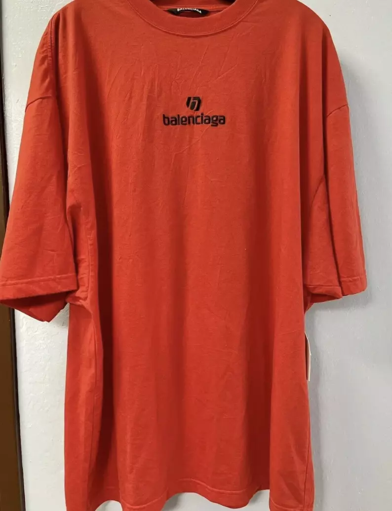 Balenciaga Logo Vintage Jersey TShirt  Neiman Marcus