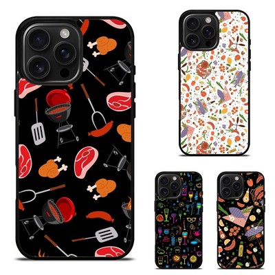 cartoon picnic bbq illus For Samsung S25 S24 S23 FE Ultra a15 a16 Anti collision
