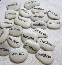 Special Offer : Engraved Stones: White/off white, Pink, Green, Natural, Black