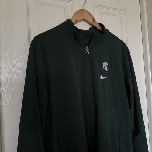 Nike Large Michigan State Spartans FullZip Athlete Issued PE Warmup Track Jacket - Picture 11 of 16