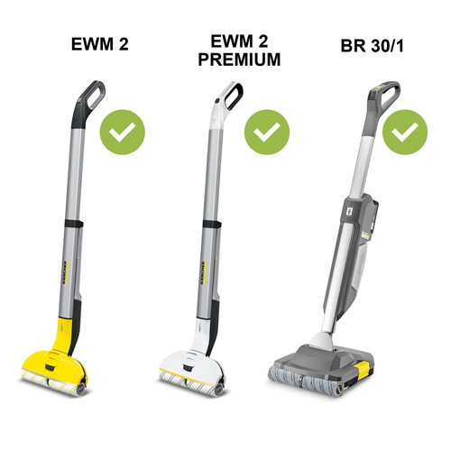 Juego de rodillos para KARCHER BR 30/1 EWM2 fregadora secadora rodillos limpiadores de pisos x 8 - Imagen 2 de 12