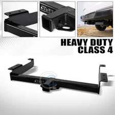 Fits 96-21 Chevy Express Class 4 Black Trailer Hitch Receiver Rear Bumper Tow 2"