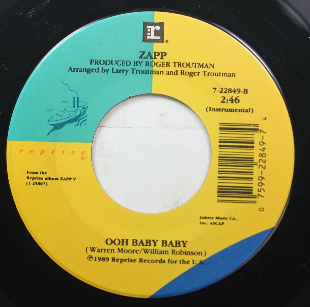 Soul 45 Roger Troutman - Ooh Baby Baby / Ooh Baby Baby On R