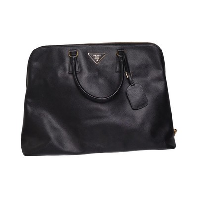 Prada, Handtasche, model: promenade, Damen, Schwarz, Einfarbig, 41, 14 #Dg1
