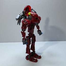 LEGO Bionicle Toa Metru Toa Vakama 8601 Complete with Trans-Red Throwing Disk (B
